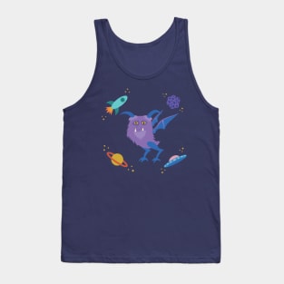 Purple People Eater in Space Tank Top